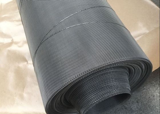 Anti Fly Ventilate Aluminium Window Screen Mesh / Black Coated Wire Mesh 1.5m Width
